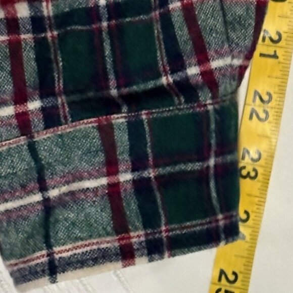 Vintage Pendelton Green/Cream Flannel Shirt with Suede Elbow Patches Size XL - Picture 13 of 13